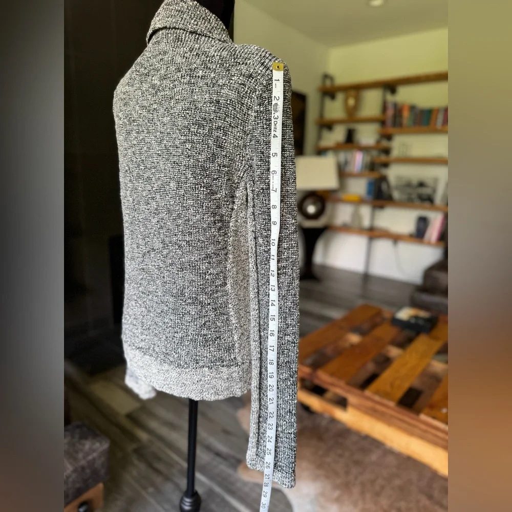 Rag & Bone tweed pattern knitted Moto jacket ; size L - Picture 9 of 13